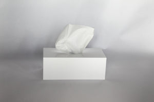 White Tissue Box Large