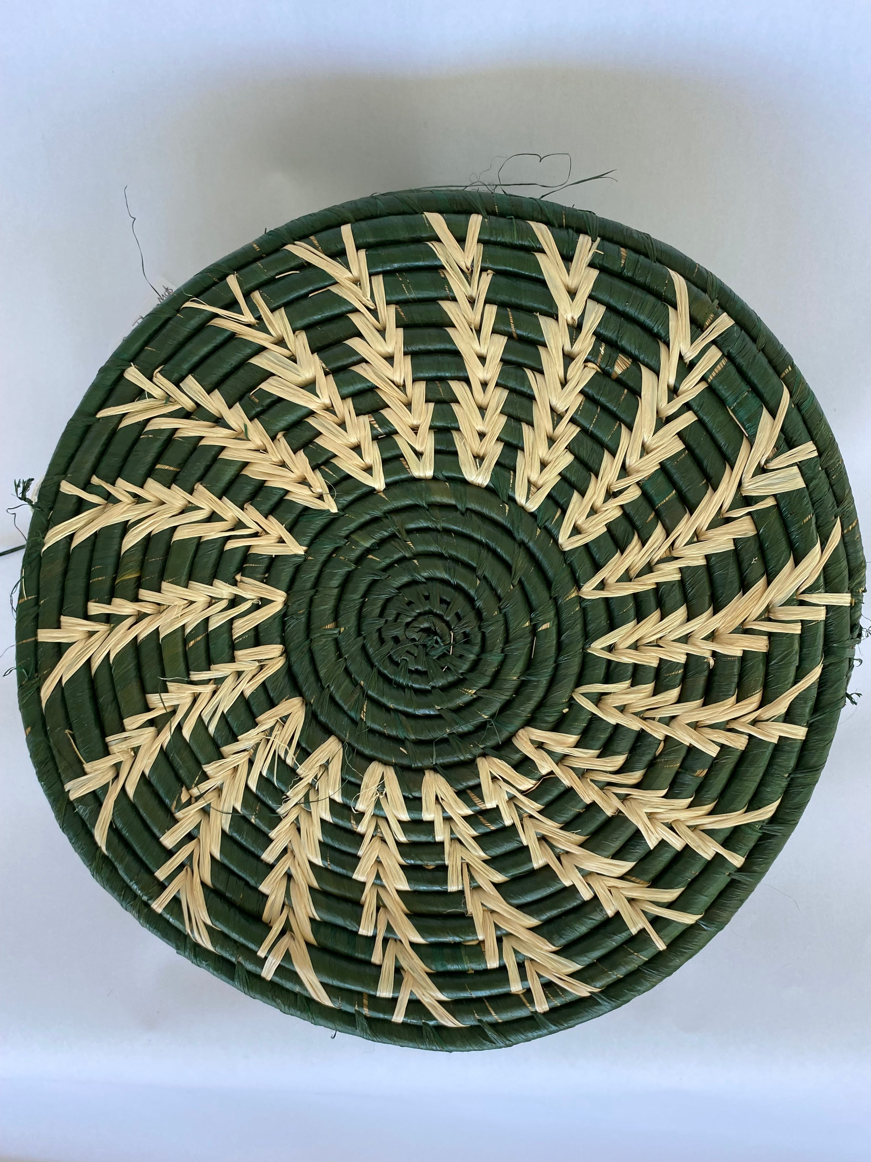 Raffia Placemats Spiral Khaki