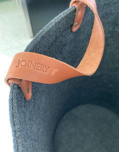Charcoal laundry basket