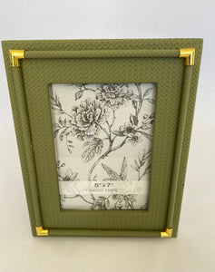 Shagreen photo frame - sage