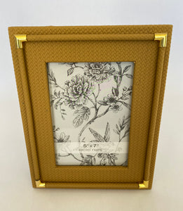 Shagreen photo frame - tan
