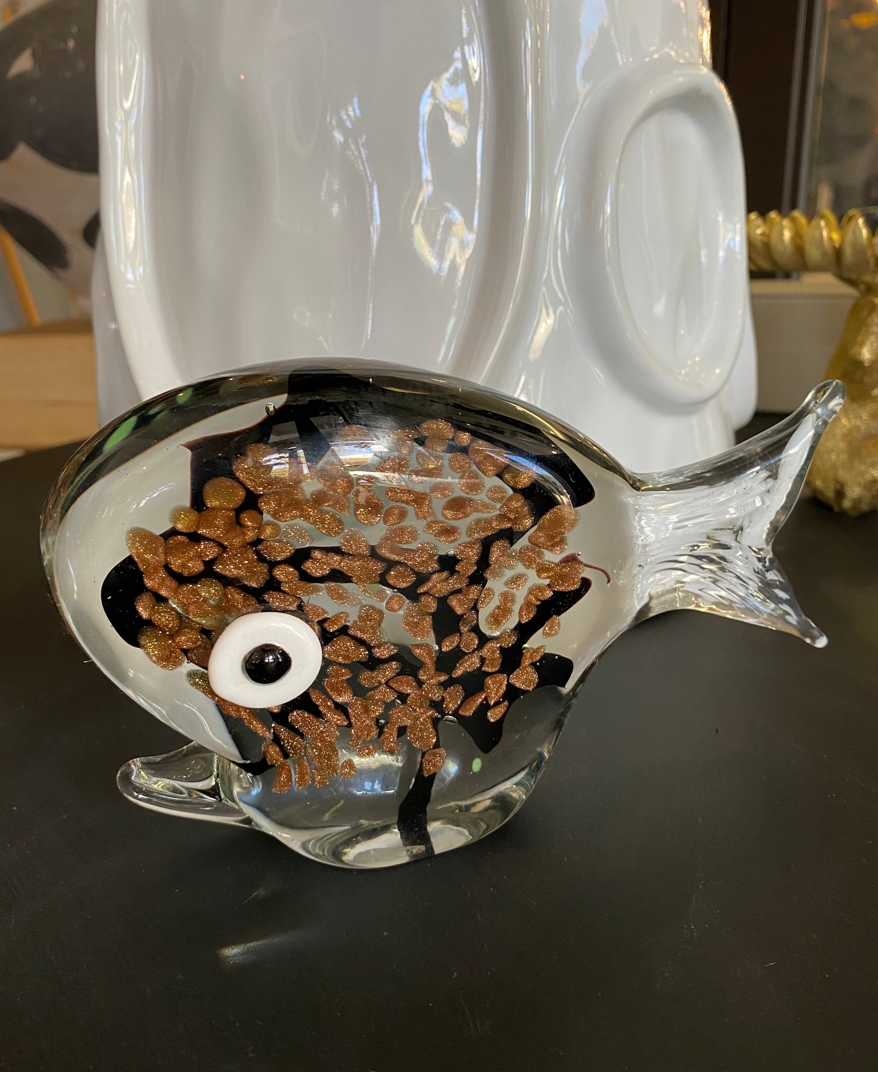 Copper spotted glass fish