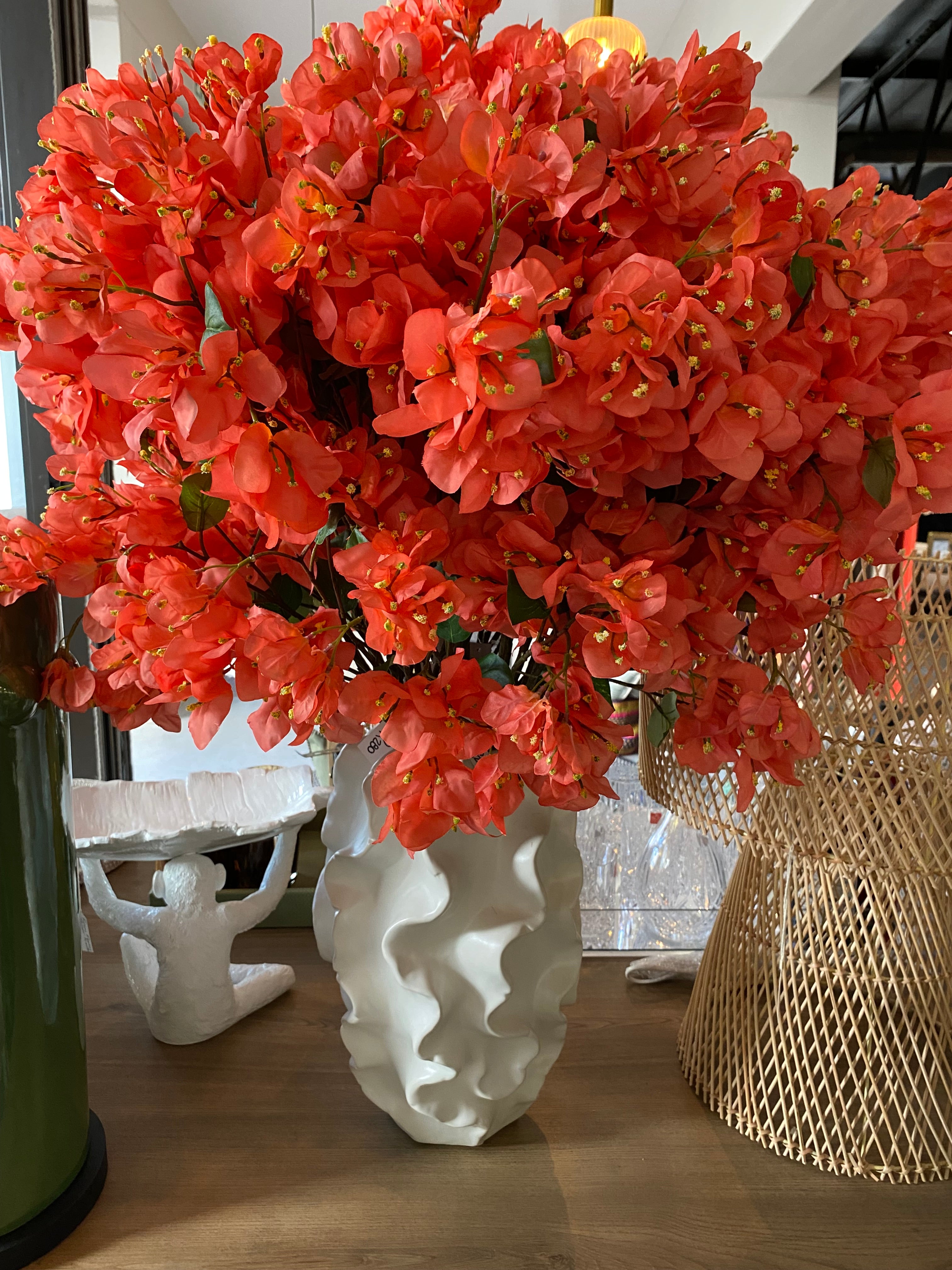 Coral bougainvillea flower