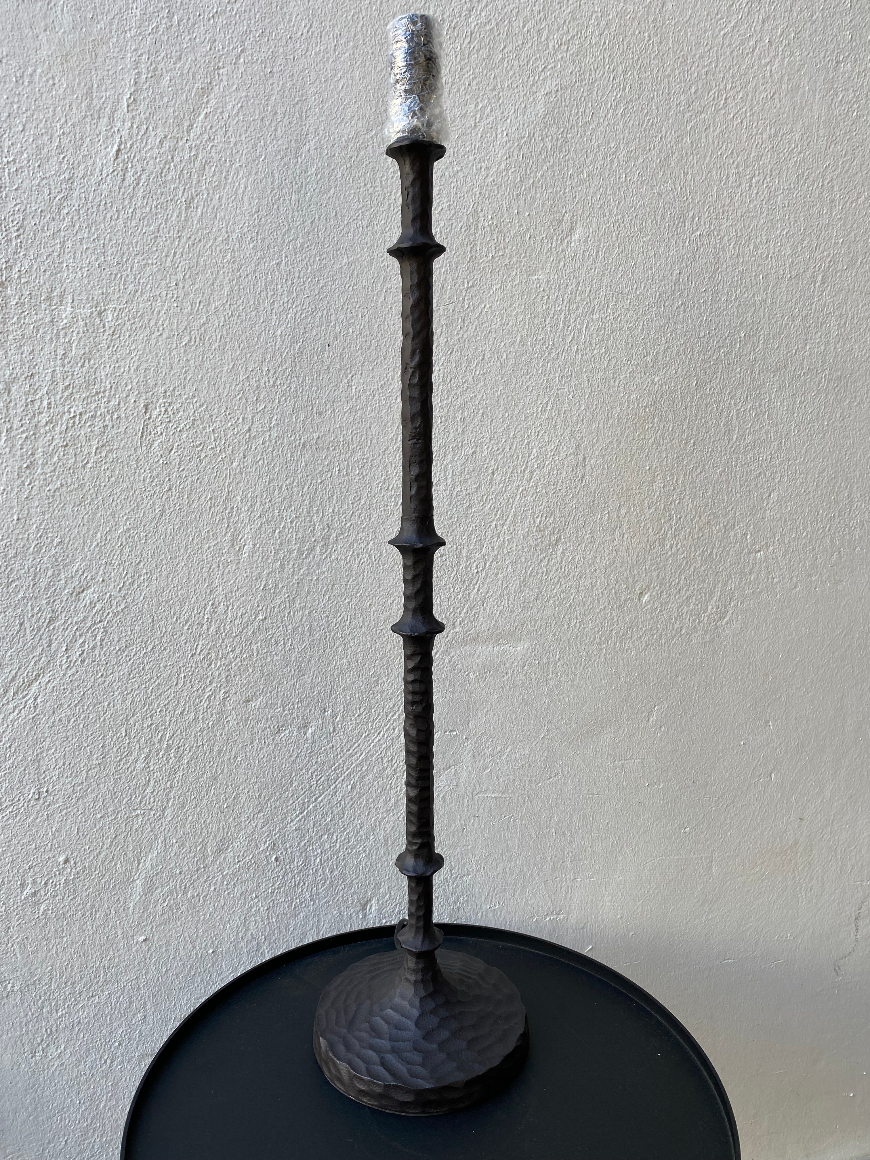 Matt black table lamp