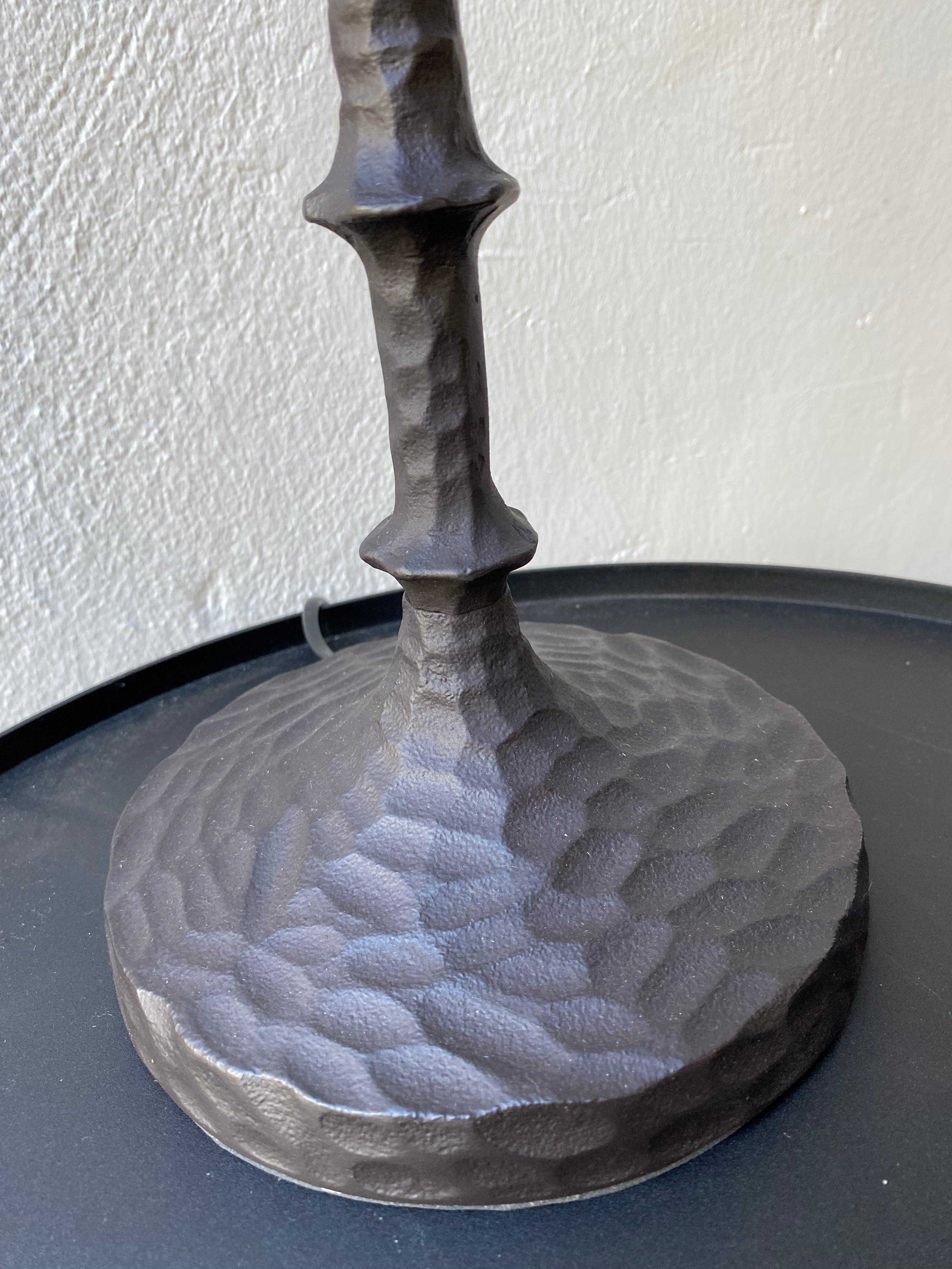 Matt black table lamp