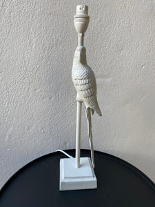 Parrot white lamp base