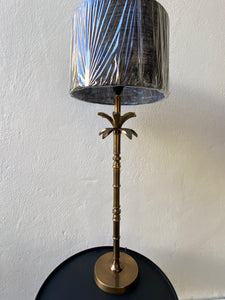 Antique brass palm lamp