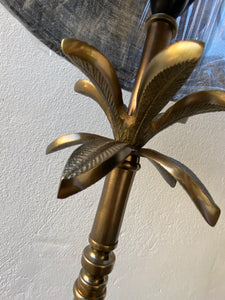 Antique brass palm lamp
