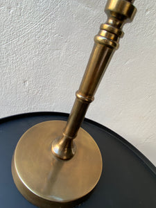 Antique brass palm lamp