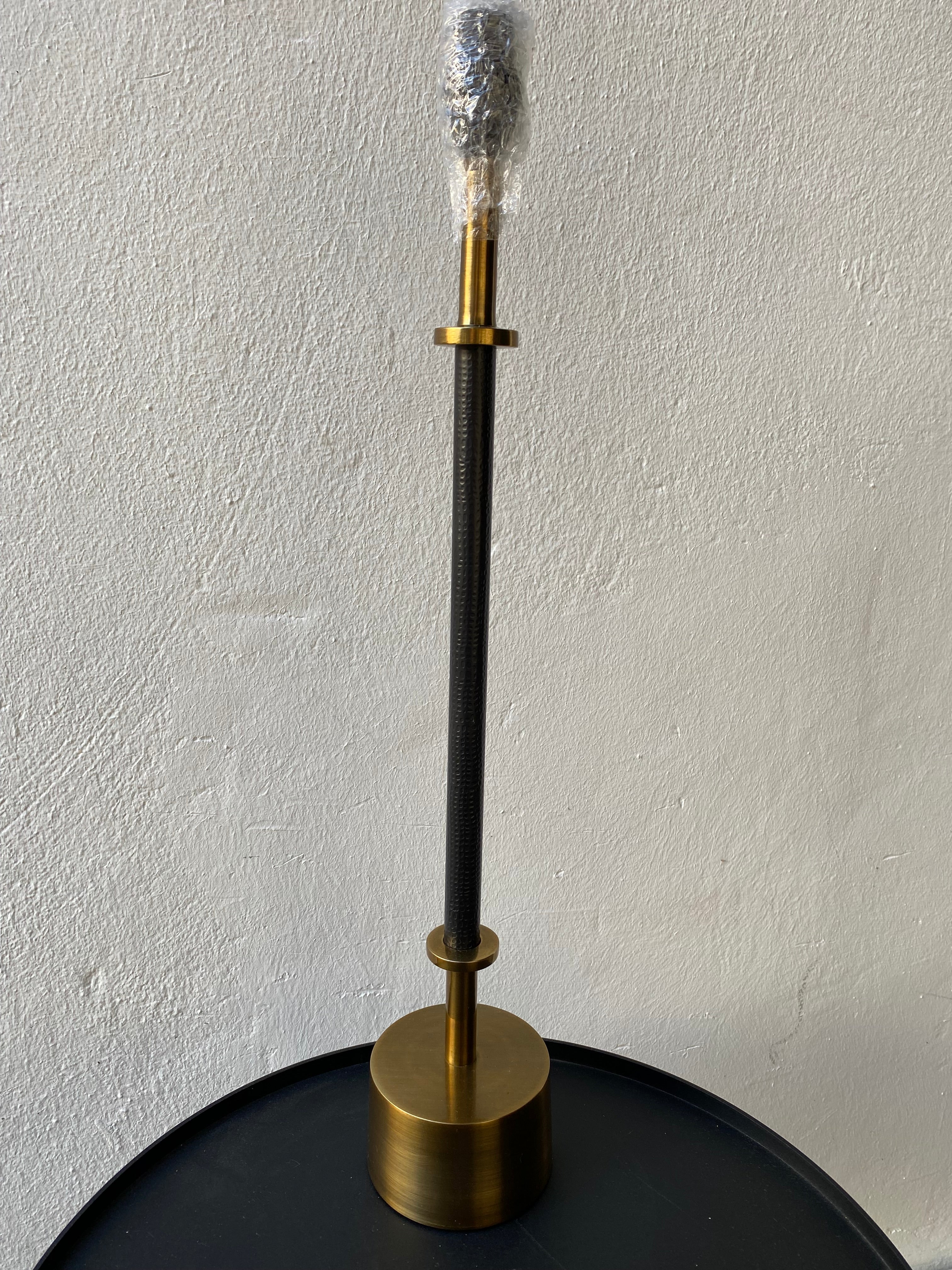 Rust black table lamp